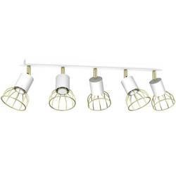 Lampa sufitowa DANTE, MLP7253, biały/złoty, 5x8W LED GU10
