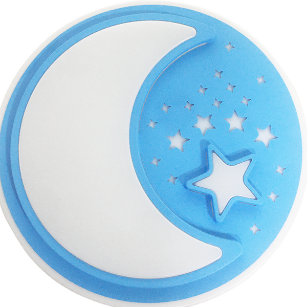 Lampka nocna do pokoju dziecięcego niebieska NOTE BLUE 40W