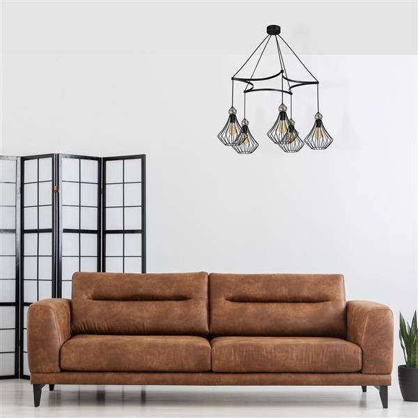 Lampa wisząca JEWEL BLACK 5xE27