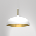 Lampa wisząca LINCOLN, MLP8031, 35 cm, biały/złoty, 1x60W E27