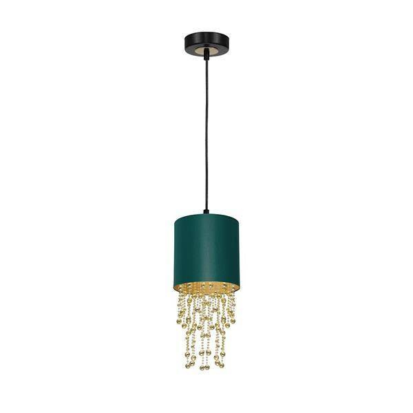 Nowoczesna lampa wisząca ALMERIA GREEN/GOLD 1xE27 MLP6449