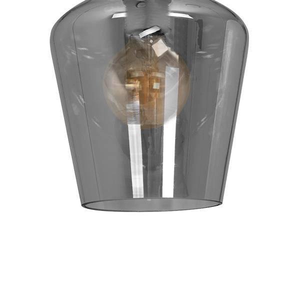 Nowoczesna lampa sufitowa plafon SANTIAGO SMOKED MLP6603