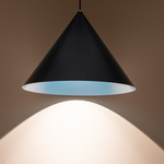 Loftowa lampa aluminiowa wisząca GU10 35W ZENITH L GU10 wys. 130cm | zielony