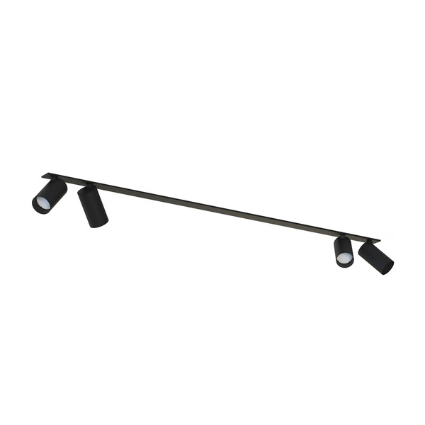 Lampa punktowa podtynkowa MONO SURFACE IV szer. 118cm GU10 | czarny