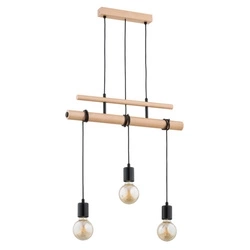 Lampa wisząca ALFA GENTO PRO DREWNIANA 3xE27 60cm | 62314