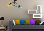 Lampa sufitowa do pokoju dziecka nowoczesna w stylu loft Edison Koszyk 2