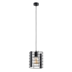 Lampa wisząca ALFA LANTAN CZARNA 1xE27 22cm | 61121