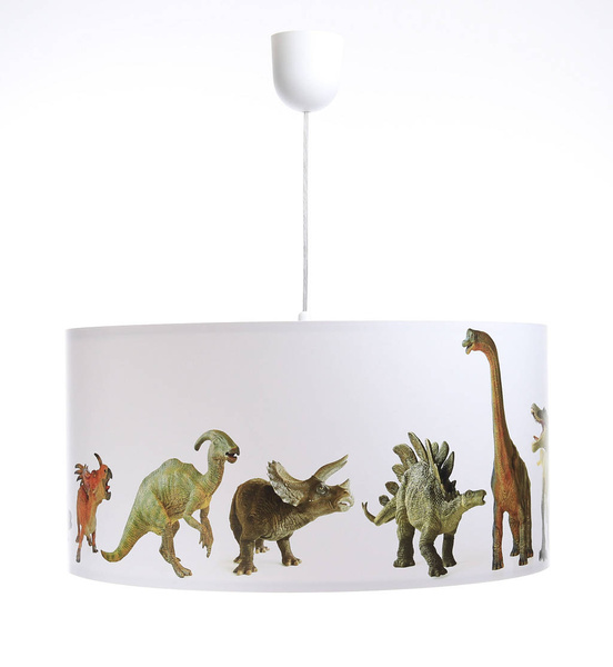 Lampa do pokoju chłopca i dziewczynki dinozaury średnica 50 cm