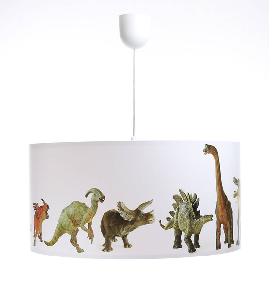 Lampa sufitowa do pokoju chłopca i dziewczynki dinozaury 40 cm