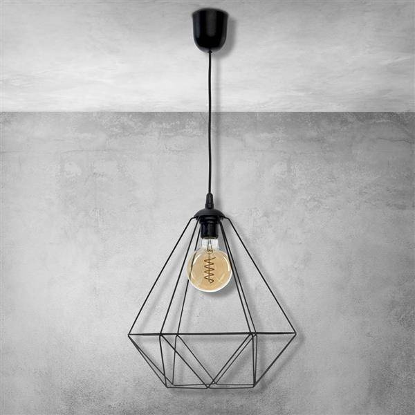 Lampa wisząca BASKET BLACK 1xE27