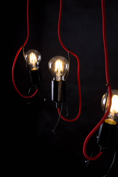 Lampa do pokoju dziecięcego czarna Bobi 3
