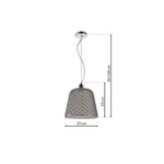 Nowoczesna lampa wisząca RIO czarny ML5553