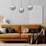 Stylowa lampa wisząca REFLEX MLP8415, czarny/złoty, 3x40W E14