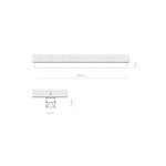 Liniowa lampa wisząca do biura CL OFFICE PRO LED 150 czarna, neutral 4000K szer 151cm