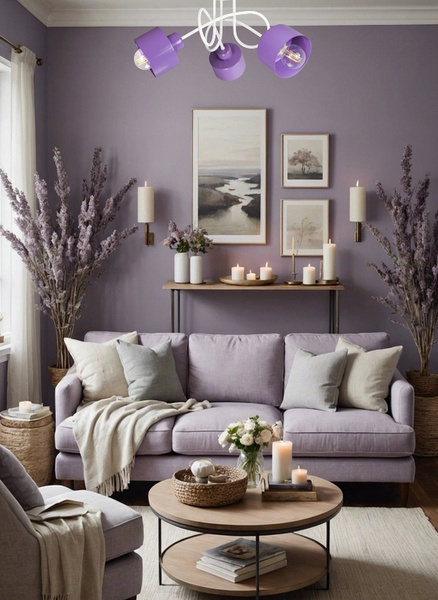 Lampa sufitowa do pokoju dziecka biało-fioletowa Zakręcony Kubeczek 3xE27 Led 