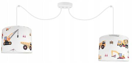 Lampa wisząca do pokoju chłopca Koparki Pająk 2