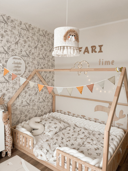 Lampa sufitowa do pokoju dziecka w stylu Boho Król Lew