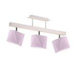 Lampa sufitowa dla dziewczynki różowe abażury Zaczarowany Diamencik