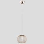 Lampa kula miedź CROSS NET 19cm