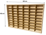 Półka na resoraki Hot Wheels drewniana organizer do pokoju dziecka 54 naturalna 