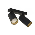 Lampa natynkowa sufitowa MONO II BLACK GOLD 10W GU10 | czarny złoty