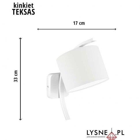 Lampa na ścianę do pokoju dziecka TEKSAS