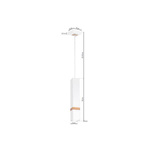 Lampa wisząca nowoczesna VIDAR I biały szer. 8cm