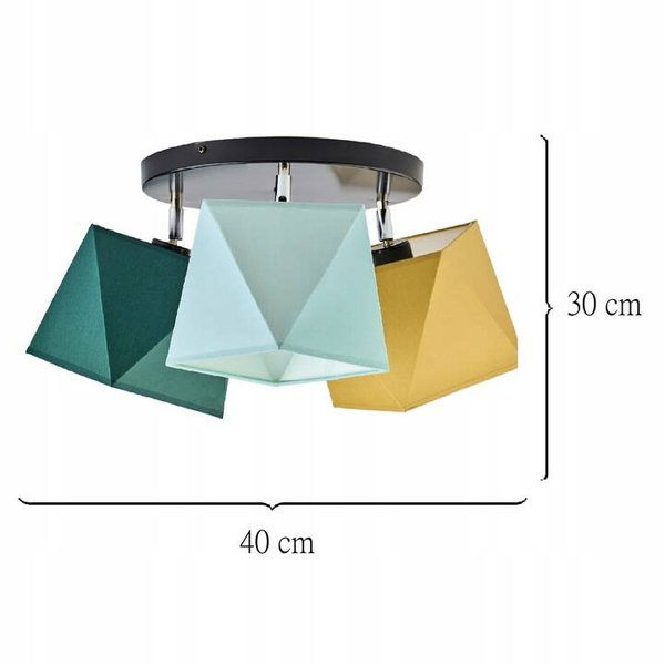 Lampa sufitowa do pokoju dziecięcego kolorowa Tęczowy Diamencik