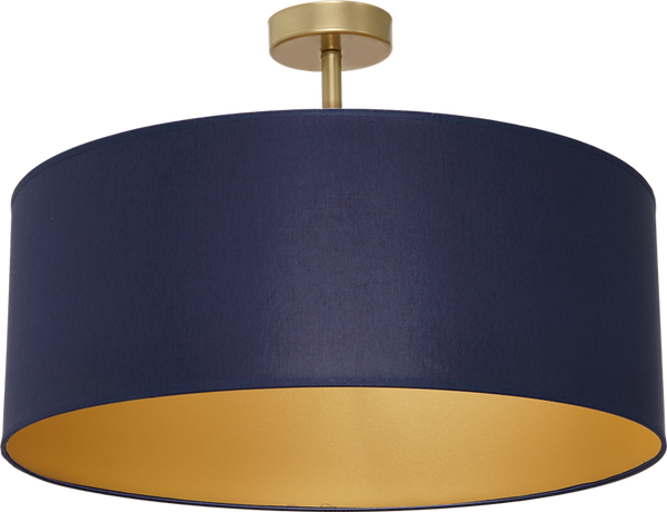 Nowoczesna lampa sufitowa BEN NAVY BLUE/GOLD 3xE27 MLP6457