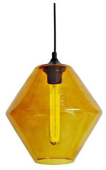 LAMPA SUFITOWA WISZĄCA CANDELLUX BREMEN 31-36223   E27 KLOSZ POMARAŃCZOWY + ŻARÓWKA
