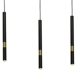 Lampa wisząca MONZA BLACK / GOLD 3xG9 8W MLP6334