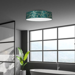Lampa sufitowa ZIGGY GREEN, MLP7579, 60 cm, butelkowa zieleń/złoty, 3x60W E27