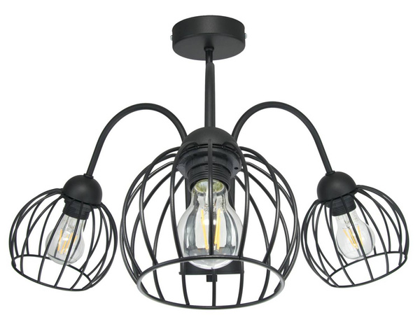 SUFITOWA LAMPA ARCANA 3 CZARNY KULA