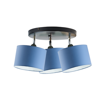 Lampa do pokoju chłopca niebieskie abażury Bajkowy Cylinderek