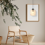 Lampa wisząca SOMBRA AMBER, MLP8370, czarny/bursztynowy, 1x60W E27