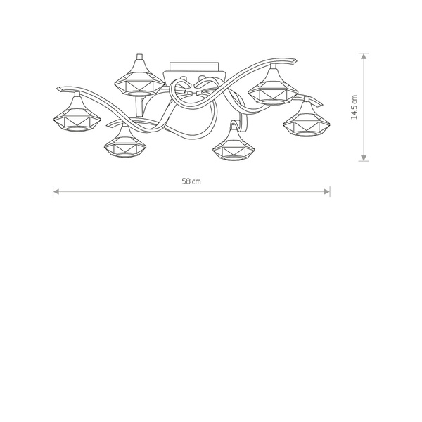 Lampa sufitoaTESALLI VI plafon 13cm