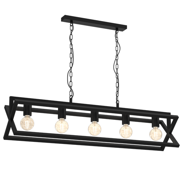 Lampa wisząca ARNOLD, MLP8564, czarna, 5x60W E27