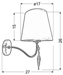 Kinkiet ANSA Candellux 21-40497 1x E27 CHROM