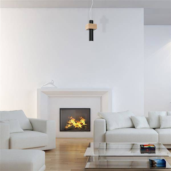 Nowoczesna lampa wisząca WEST BLACK 1xGU10 MLP5509