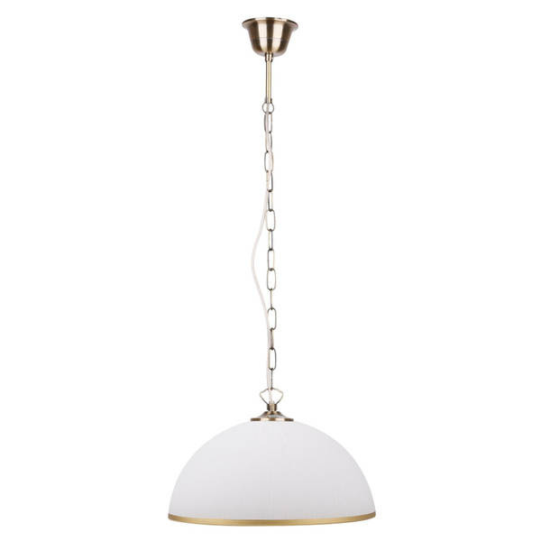 Lampa wisząca patyna/biała szklana regulowana 60W Sugar Candellux 31-77752