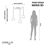 Lampa do pokoju  dziewczynki różowa typu pająk Waikiki 3