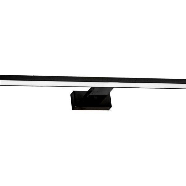 Kinkiet nad lustro czarny SHINE 60cm Led
