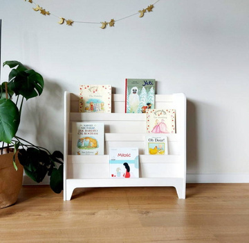 Biblioteczka regał na książki do pokoju dziecka Simple bielony