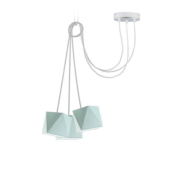 Lampa wisząca do pokoju dziecka szara Świetlisty Diamencik