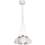 Lampa wisząca nowoczesna zwis kula DAMA III biały śr. 30cm