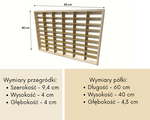 Półka na resoraki Hot Wheels drewniana organizer do pokoju dziecka 54B