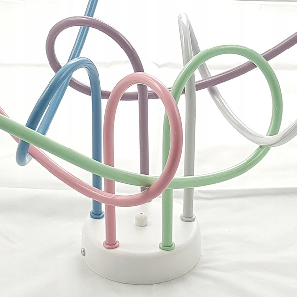 Lampa sufitowa do pokoju dziecka pastelowa Magiczny Zawijas 5xE27 Led 