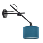  Lampa ścienna dla dziewczynki różowy abażur na przegubie Świetlisty Cylinderek