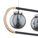 Nowoczesna lampa wisząca RINO BLACK OP. 3 PŁ