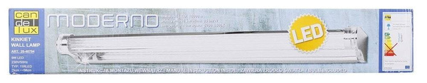 Kinkiet łazienkowy chrom lampa 58cm LED 9W zimny Moderno Candellux 20-40794